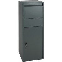 HHG - Paketkasten 623, Paketbox Standbriefkasten Paketbriefkasten Größe xl verzinkt anthrazit von HHG