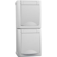 Panasonic Steckdose 2-fach senkrecht FR-AP weiß 90591186-DE - 90591186-DE von HHG