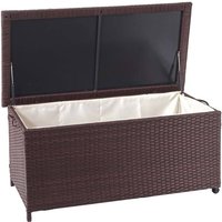 Poly-Rattan Kissenbox HHG 570, Gartentruhe Auflagenbox Truhe Premium braun, 51x100x50cm 170l Poly-Rattan Kissenbox HHG 570, Gartentruhe Auflagenbox Truhe Premium braun, 51x100x50cm 170l von HHG