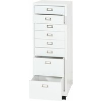 Rollcontainer HHG 473, Schubladenschrank Stahlschrank Aktenschrank, Metall 115x40x41cm 8 Schubladen weiß Rollcontainer HHG 473, Schubladenschrank Stahlschrank Aktenschrank, Metall 115x40x41cm 8 Schubladen weiß von HHG