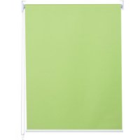 Rollo HHG 307, Fensterrollo Seitenzugrollo Jalousie, Sonnenschutz Verdunkelung blickdicht 80x160cm hellgrün - green von HHG