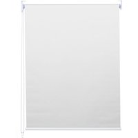 Rollo HHG-322, Fensterrollo Seitenzugrollo Jalousie, Sonnenschutz Verdunkelung blickdicht 90x160cm weiß - white von HHG