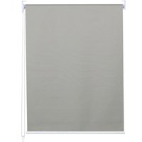 HHG - Rollo 444, Fensterrollo Seitenzugrollo Jalousie, Sonnenschutz Verdunkelung blickdicht 100x230cm grau - grey von HHG