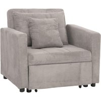 HHG - Schlafsessel 905, Klappsessel Gästebett Relaxsessel, Liegefläche 200x100cm Stoff/Textil Cord hellgrau HHG - Schlafsessel 905, Klappsessel Gästebett Relaxsessel, Liegefläche 200x100cm Stoff/Textil Cord hellgrau von HHG