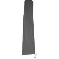 Schutzhülle HHG für Ampelschirm bis 3,5 m, Abdeckhülle Cover mit Reißverschluss anthrazit - grey von HHG