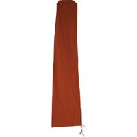 HHG - Schutzhülle für Ampelschirm bis 4 m, Abdeckhülle Cover mit Reißverschluss terracotta - orange von HHG