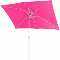 Sonnenschirm Castellammare, Gartenschirm, 2x3m rechteckig neigbar, Polyester/Alu 4,5kg UV-Schutz 50+ pink - pink von HHG