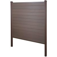 HHG - WPC-Sichtschutz Savoie, Windschutz Zaun, WPC-Pfosten zum Einbetonieren Basiselement, 195cm braun HHG - WPC-Sichtschutz Savoie, Windschutz Zaun, WPC-Pfosten zum Einbetonieren Basiselement, 195cm braun von HHG