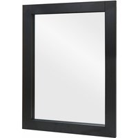 Wandspiegel HHG 631, Badezimmer Badspiegel Spiegel Badmöbel, MVG-zertifiziert 72x52cm schwarz - black von HHG