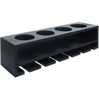 Weinregal HHG-703, Glas-/Flaschenhalter Wandbar Regal für 4 Flaschen/6 Gläser Holz MVG-zertifiziert 12x48x12cm schwarz Weinregal HHG-703, Glas-/Flaschenhalter Wandbar Regal für 4 Flaschen/6 Gläser Holz MVG-zertifiziert 12x48x12cm schwarz von HHG