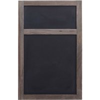 Werbetafel HHG-807, Wandtafel Kreidetafel, 55x34x2cm, Holz Shabby-Look Vintage grau-braun von HEGELE