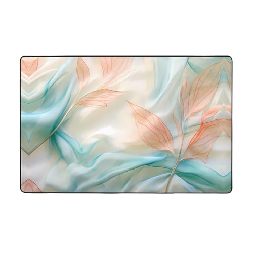 HHGFASD Flanellstoff-Teppich mit glattem Seidenmuster, 152,4 x 99,1 cm, Bodenmatte für Wohnzimmer, Büro, Couchtisch, Bett, Balkon von HHGFASD