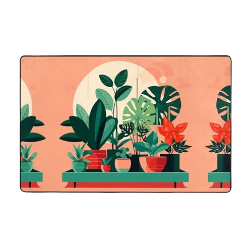HHGFASD Flanellstoff für den Innenbereich, 152,4 x 99,1 cm, Bodenmatte für Wohnzimmer, Büro, Couchtisch, Bett, Balkon von HHGFASD