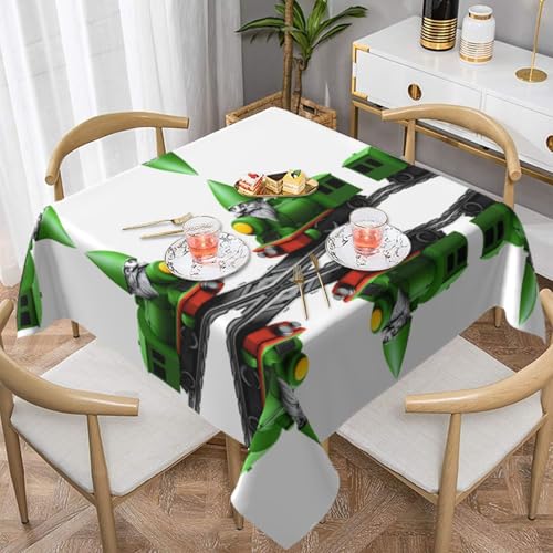 HHGFASD Grüne Tischdecke mit Zugmuster des alten Mannes, quadratisch, 152,4 x 152,4 cm, wasserdicht, knitterfrei, wiederverwendbar, für Cafés, Buffet, Picknicks, Hochzeiten, Partys HHGFASD Grüne Tischdecke mit Zugmuster des alten Mannes, quadratisch, 152,4 x 152,4 cm, wasserdicht, knitterfrei, wiederverwendbar, für Cafés, Buffet, Picknicks, Hochzeiten, Partys von HHGFASD