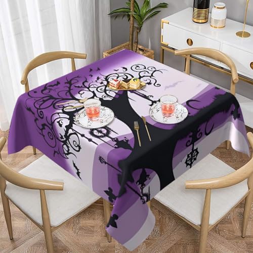 HHGFASD Quadratische, dekorative Tischdecke, Gothic-Muster, 137,2 x 137,2 cm, wasserdicht, knitterfrei, wiederverwendbar, für Cafés, Buffet, Picknicks, Hochzeiten, Partys HHGFASD Quadratische, dekorative Tischdecke, Gothic-Muster, 137,2 x 137,2 cm, wasserdicht, knitterfrei, wiederverwendbar, für Cafés, Buffet, Picknicks, Hochzeiten, Partys von HHGFASD