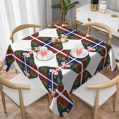 HHGFASD Quadratische Tischdecke, patriotisches Muster, 137,2 x 137,2 cm, wasserdicht, knitterfrei, wiederverwendbar, für Cafés, Buffet, Picknicks, Hochzeiten, Partys HHGFASD Quadratische Tischdecke, patriotisches Muster, 137,2 x 137,2 cm, wasserdicht, knitterfrei, wiederverwendbar, für Cafés, Buffet, Picknicks, Hochzeiten, Partys von HHGFASD