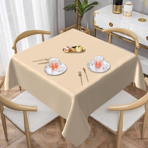 HHGFASD Quadratische dekorative Tischdecke, 137,2 x 137,2 cm, wasserdicht, knitterfrei, wiederverwendbar, für Cafés, Buffet, Picknicks, Hochzeiten, Partys HHGFASD Quadratische dekorative Tischdecke, 137,2 x 137,2 cm, wasserdicht, knitterfrei, wiederverwendbar, für Cafés, Buffet, Picknicks, Hochzeiten, Partys von HHGFASD