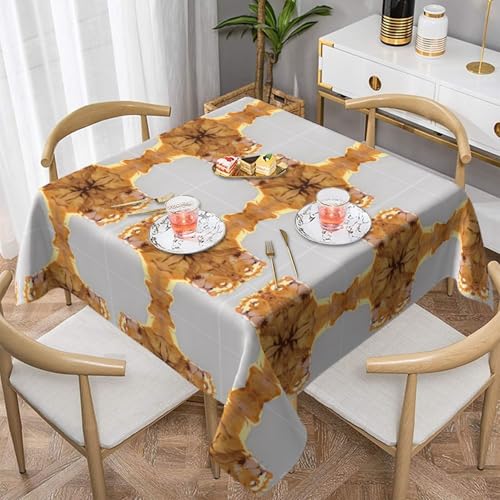 HHGFASD Quadratische dekorative Tischdecke mit liegendem Löwenmuster, 152,4 x 152,4 cm, wasserdicht, knitterfrei, wiederverwendbar, für Cafés, Buffet, Picknicks, Hochzeiten, Partys HHGFASD Quadratische dekorative Tischdecke mit liegendem Löwenmuster, 152,4 x 152,4 cm, wasserdicht, knitterfrei, wiederverwendbar, für Cafés, Buffet, Picknicks, Hochzeiten, Partys von HHGFASD