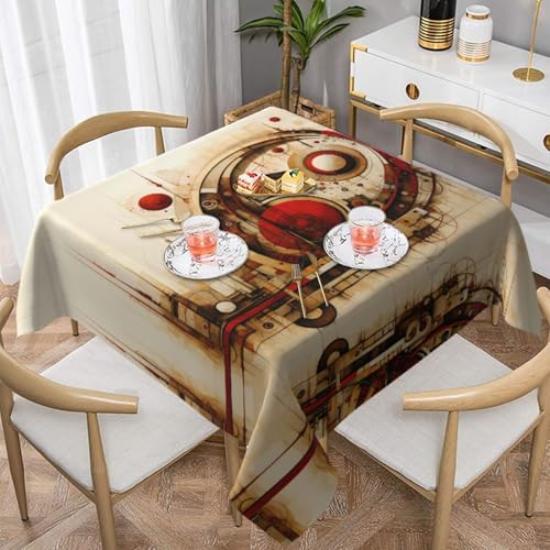 HHGFASD Quadratische dekorative Tischdecke mit seltsamen Mustern, 152,4 x 152,4 cm, wasserdicht, knitterfrei, wiederverwendbar, für Cafés, Buffet, Picknicks, Hochzeiten, Partys HHGFASD Quadratische dekorative Tischdecke mit seltsamen Mustern, 152,4 x 152,4 cm, wasserdicht, knitterfrei, wiederverwendbar, für Cafés, Buffet, Picknicks, Hochzeiten, Partys von HHGFASD