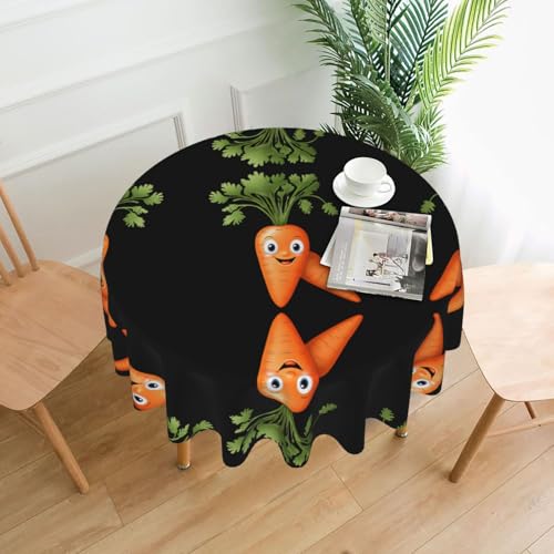 HHGFASD Runde dekorative Tischdecke mit doppeltem Rettichmuster, 152,4 cm, für Innen- und Außenbereich, Partys, Hochzeiten von HHGFASD