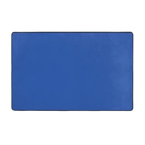 HHGFASD Ultramarinblauer Flanellstoff-Teppich, 152,4 x 99,1 cm, Bodenmatte für Wohnzimmer, Büro, Couchtisch, Bett, Balkon von HHGFASD