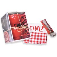Rote Chilischüsseln, Geschenkbox-Set, 2 Schüsseln, Chili-Handtuch Und Löffelset, Werden Als Set Verkauft von HHHdesigns