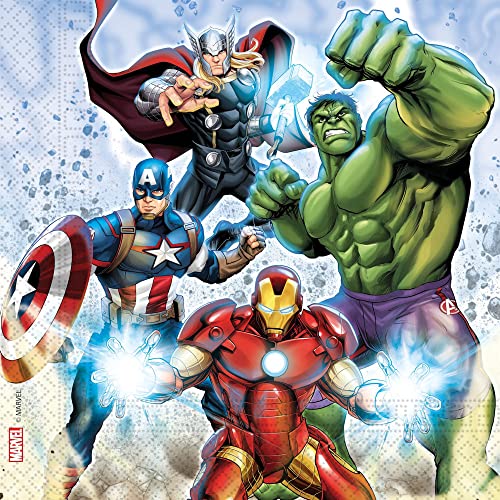 HHO Avengers-Infinity-Stones Servietten 20 Stück - Größe: 33x33 cm von HHO