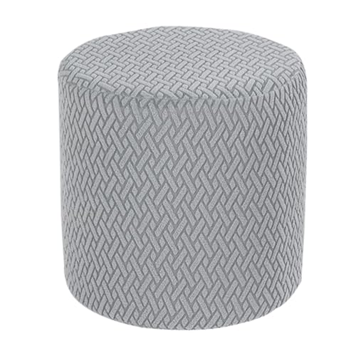 HHONGWYT Hockerbezug Rund 30x30/31x38/37x42/40x35cm Ottomane Bezug Ottomane Schonbezug überzug Hocker Rund (Unterstützt benutzerdefinierte Größe) Hussen für Fußhocker,#6,36x44cm von HHONGWYT