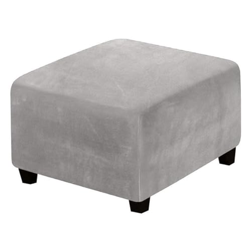 HHONGWYT Ottomane Schonbezug Hockerbezug Quadratische 40x40x40cm /50x50x40cm Hocker Hussen Fußhocker Stretch Bezug Ottomane Überzug (Benutzerdefinierte Größen verfügbar),#15,65x65x40cm von HHONGWYT