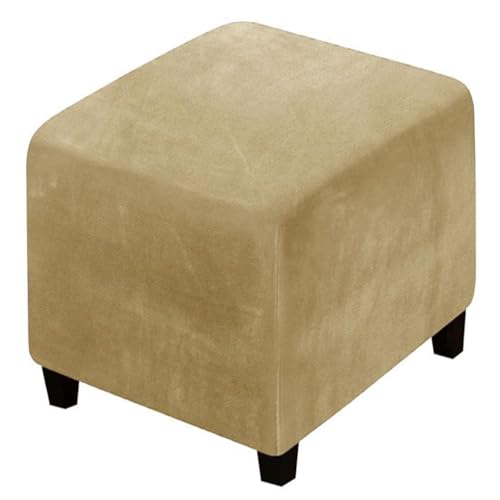 HHONGWYT Ottomane Schonbezug Hockerbezug Quadratische 40x40x40cm /50x50x40cm Hocker Hussen Fußhocker Stretch Bezug Ottomane Überzug (Benutzerdefinierte Größen verfügbar),#6,40x40x40cm von HHONGWYT