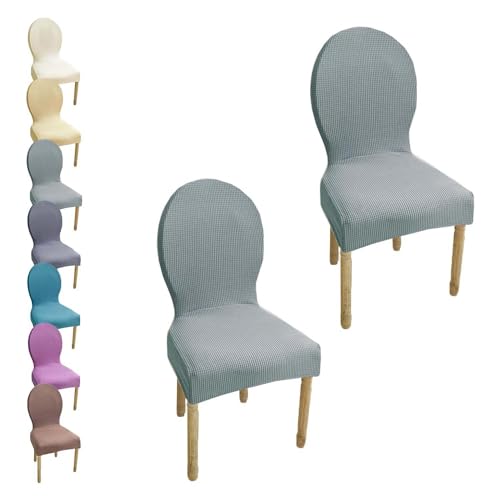 HHONGWYT Stretch Stuhlbezüge mit Runder Rückenlehne Nicht Universell Rund Rückenlehne Stuhlhussen Stuhlüberzug Ohne Armlehne Hölzern Stuhlschonbezug StuhlAbdeckung Waschbar,A6,2PCS HHONGWYT Stretch Stuhlbezüge mit Runder Rückenlehne Nicht Universell Rund Rückenlehne Stuhlhussen Stuhlüberzug Ohne Armlehne Hölzern Stuhlschonbezug StuhlAbdeckung Waschbar,A6,2PCS von HHONGWYT