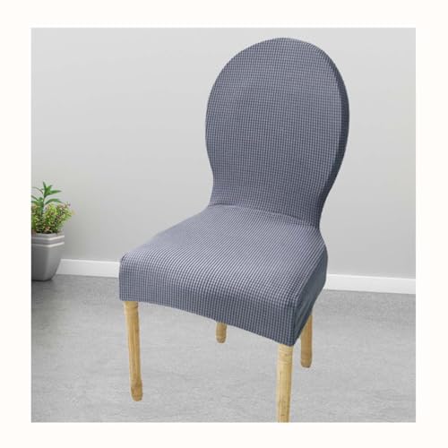 HHONGWYT Stretch Stuhlhussen 4er/2er Set Stuhlbezug Elastisch Runder Lehne Nicht Universal Hussen Für Stühle Stuhlüberzug Chair Cover Restaurant Hochzeit Abnehmbarer Waschbarer,#d,6PCS von HHONGWYT