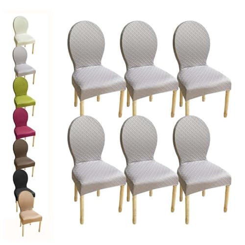 HHONGWYT Stretch Stuhlhussen 4er/6er Set Oben Rund Lehne Stuhlbezug L Lehne Hoch60cm/S Lehne Hoch51CM Stuhlüberzug Stuhlbezüge Nicht Universell Runder Rückenlehne Stuhlschonbezug,E 6pcs,1Small HHONGWYT Stretch Stuhlhussen 4er/6er Set Oben Rund Lehne Stuhlbezug L Lehne Hoch60cm/S Lehne Hoch51CM Stuhlüberzug Stuhlbezüge Nicht Universell Runder Rückenlehne Stuhlschonbezug,E 6pcs,1Small von HHONGWYT