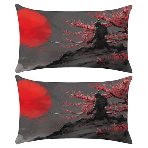 2er Set Kissenbezug Japanische Samurai Kissenbezüge Dekokissen Sofakissen 40x80 cm Zierkissenhülle Leinen Deko für Schlafzimmer Wohnzimmer Outdoor Kissenhülle, mit Verstecktem Reißverschluss t-646 2er Set Kissenbezug Japanische Samurai Kissenbezüge Dekokissen Sofakissen 40x80 cm Zierkissenhülle Leinen Deko für Schlafzimmer Wohnzimmer Outdoor Kissenhülle, mit Verstecktem Reißverschluss t-646 von HHQGOUYG
