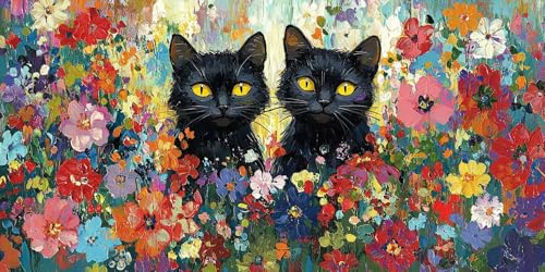 5D Diamond Painting Erwachsene, Diamant Malerei Kinder, DIY Blumen schwarze Katze Diamant Painting Bilder Erwachsene Bastelset Geeignet Als Geschenk, Zur Entspannung und Wanddeko 60x120cm y-366 5D Diamond Painting Erwachsene, Diamant Malerei Kinder, DIY Blumen schwarze Katze Diamant Painting Bilder Erwachsene Bastelset Geeignet Als Geschenk, Zur Entspannung und Wanddeko 60x120cm y-366 von HHQGOUYG