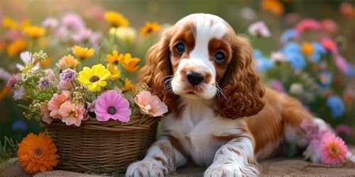 5D Diamond Painting Erwachsene, Diamant Malerei Kinder Anfänger, DIY Blumen Hund Diamant Painting Bilder Erwachsene Bastelset Geeignet Als Geschenk, Zur Entspannung und Als Wanddeko 40x80cm y-343 5D Diamond Painting Erwachsene, Diamant Malerei Kinder Anfänger, DIY Blumen Hund Diamant Painting Bilder Erwachsene Bastelset Geeignet Als Geschenk, Zur Entspannung und Als Wanddeko 40x80cm y-343 von HHQGOUYG