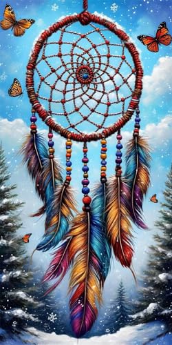 5D Diamond Painting Erwachsene, Diamant Malerei Kinder Anfänger, DIY Traumennetz Diamant Painting Bilder Erwachsene Bastelset Geeignet Als Geschenk, Zur Entspannung und Als Wanddeko 70x140cm y-38 von HHQGOUYG