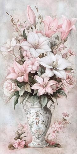 5D Diamond Painting Erwachsene, Diamant Malerei Kinder Anfänger, DIY Vase Blumen Diamant Painting Bilder Erwachsene Bastelset Geeignet Als Geschenk, Zur Entspannung und Als Wanddeko 50x100cm y-386 5D Diamond Painting Erwachsene, Diamant Malerei Kinder Anfänger, DIY Vase Blumen Diamant Painting Bilder Erwachsene Bastelset Geeignet Als Geschenk, Zur Entspannung und Als Wanddeko 50x100cm y-386 von HHQGOUYG