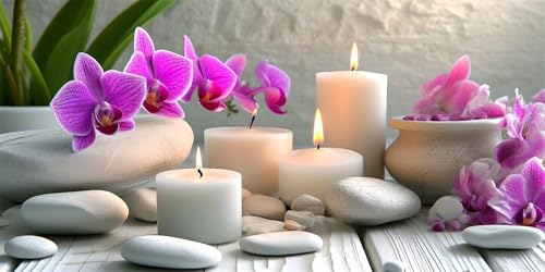 5D Diamond Painting Erwachsene, Diamant Malerei Kinder Anfänger, DIY Zen Orchideen Diamant Painting Bilder Erwachsene Bastelset Geeignet Als Geschenk, Zur Entspannung und Als Wanddeko 80x160cm y-83 von HHQGOUYG