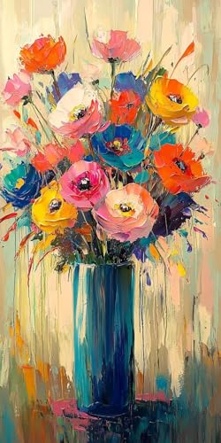 Blumen Vase Diamond Painting Erwachsene, 5D Diamant Kunst Kinder Kits, DIY Erwachsene Mosaikherstellung Basteln Diamant Malerei Bilder Set für Weihnachten Wanddekoration, Geschenke 30x60cm t-369 Blumen Vase Diamond Painting Erwachsene, 5D Diamant Kunst Kinder Kits, DIY Erwachsene Mosaikherstellung Basteln Diamant Malerei Bilder Set für Weihnachten Wanddekoration, Geschenke 30x60cm t-369 von HHQGOUYG