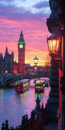 Die Londoner Uhr Diamond Painting Erwachsene, 5D Diamant Kunst Kinder Kits, DIY Erwachsene Mosaikherstellung Basteln Diamant Malerei Bilder Set für Weihnachten Wanddekoration, Geschenke 50x100cm t-516 Die Londoner Uhr Diamond Painting Erwachsene, 5D Diamant Kunst Kinder Kits, DIY Erwachsene Mosaikherstellung Basteln Diamant Malerei Bilder Set für Weihnachten Wanddekoration, Geschenke 50x100cm t-516 von HHQGOUYG