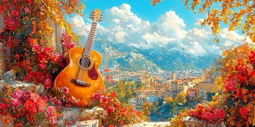 Gitarre Blumen Diamond Painting Erwachsene, 5D Diamant Kunst Kinder Kits, DIY Erwachsene Mosaikherstellung Basteln Diamant Malerei Bilder Set für Weihnachten Wanddekoration, Geschenke 80x160cm t-413 Gitarre Blumen Diamond Painting Erwachsene, 5D Diamant Kunst Kinder Kits, DIY Erwachsene Mosaikherstellung Basteln Diamant Malerei Bilder Set für Weihnachten Wanddekoration, Geschenke 80x160cm t-413 von HHQGOUYG