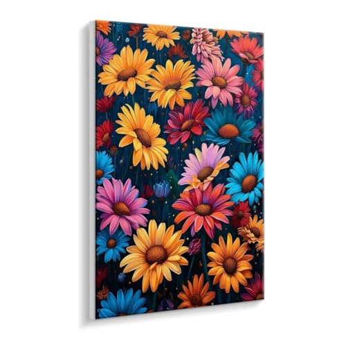 Malen Nach Zahlen Erwachsene, Blumen Paint by Numbers Malen Nach Zahlen, DIY mit Pinseln und Acrylfarben Handgemalt Ölgemälde Leinwand für Geschenke und Wand Dekoratio, Ohne Rahmen 30 x 40 cm R-387 von HHQGOUYG
