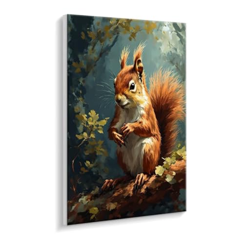 Malen Nach Zahlen Erwachsene, Eichhörnchen Paint by Numbers Malen Nach Zahlen, DIY mit Pinseln und Acrylfarben Handgemalt Ölgemälde für Geschenke und Wand Dekoratio, Ohne Rahmen 100 x 130 cm R-725 Malen Nach Zahlen Erwachsene, Eichhörnchen Paint by Numbers Malen Nach Zahlen, DIY mit Pinseln und Acrylfarben Handgemalt Ölgemälde für Geschenke und Wand Dekoratio, Ohne Rahmen 100 x 130 cm R-725 von HHQGOUYG