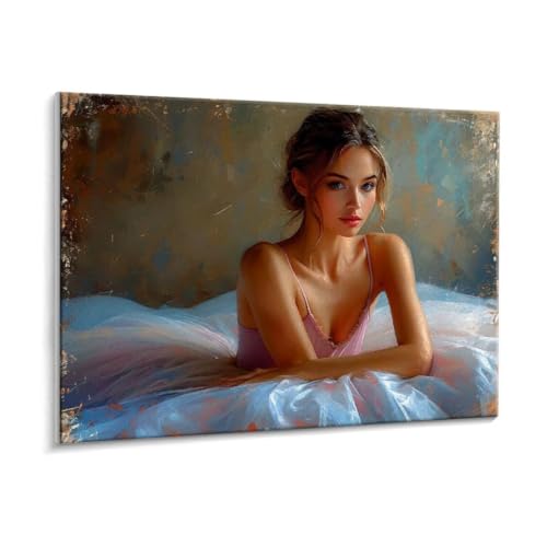 Malen Nach Zahlen Erwachsene - DIY Ballett Tänzer Handgemalt Ölgemälde Kit für Anfänger, Mit 3 - Pinseln und Acrylfarbe Handgemalt öLgemäLde Kit Als Geschenk Heimdekoration 70 x 90 cm (Rahmenlos) t-15 von HHQGOUYG