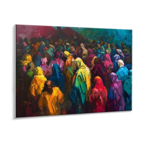 Malen Nach Zahlen Erwachsene - DIY Christen Handgemalt Ölgemälde Kit für Anfänger, Mit 3 - Pinseln und Acrylfarbe Handgemalt öLgemäLde Kit Als Geschenk Heimdekoration 35 x 50 cm (Rahmenlos) t-437 von HHQGOUYG