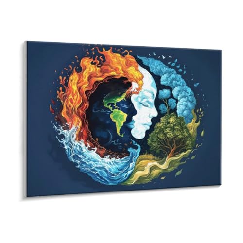 Malen Nach Zahlen Erwachsene - DIY Das Symbol Handgemalt Ölgemälde Kit für Anfänger, Mit 3 - Pinseln und Acrylfarbe Handgemalt öLgemäLde Kit Als Geschenk Heimdekoration 50 x 70 cm (Rahmenlos) t-809 von HHQGOUYG