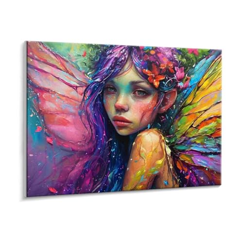 Malen Nach Zahlen Erwachsene - DIY Feen Handgemalt Ölgemälde Kit für Anfänger, Mit 3 - Pinseln und Acrylfarbe Handgemalt öLgemäLde Kit Als Geschenk Heimdekoration 70 x 90 cm (Rahmenlos) t-757 von HHQGOUYG