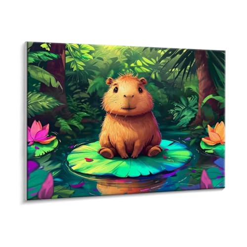 Malen Nach Zahlen Erwachsene - DIY Fischfin Handgemalt Ölgemälde Kit für Anfänger, Mit 3 - Pinseln und Acrylfarbe Handgemalt öLgemäLde Kit Als Geschenk Heimdekoration 70 x 90 cm (Rahmenlos) t-721 von HHQGOUYG