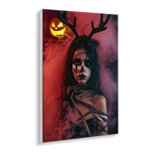 Malen Nach Zahlen Erwachsene - DIY Hirsch Mädchen Handgemalt Ölgemälde Kit für Anfänger, Mit 3 - Pinseln und Acrylfarbe Handgemalt öLgemäLde Kit Als Heimdekoration 90 x 120 cm (Rahmenlos) t-529 von HHQGOUYG